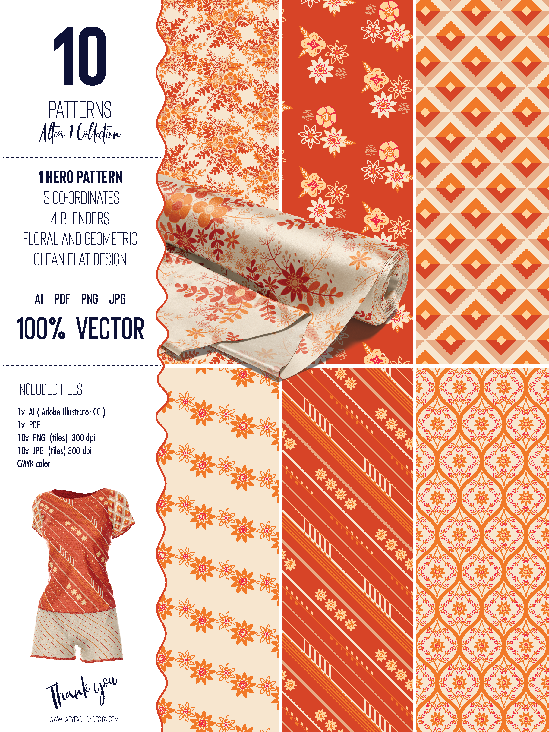 Altea – vector pattern collection