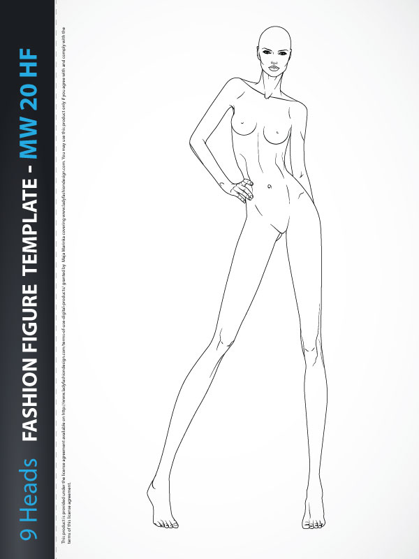 Fashion Sketching: a Step-by-step Guide to Drawing the Basic Fashion  Croquis with 9 Heads Proportions | For Beginners — amiko simonetti