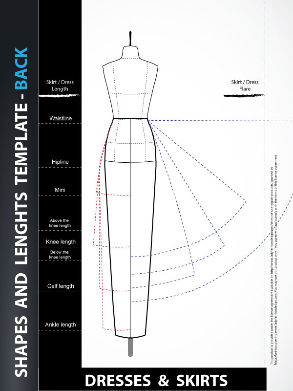Fashion design model sketch template 2025