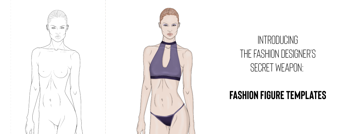 Female fashion drawing template sales
